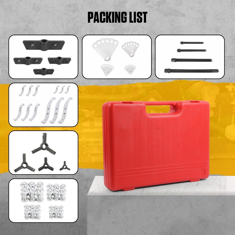 CMTOOL Gear Puller Set, 3'' 4'' 6'' 8'' Bearing Puller