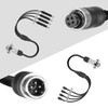 DALLUX Heavy Duty Vehicle Coil Trailer Cable with 2 Channel
