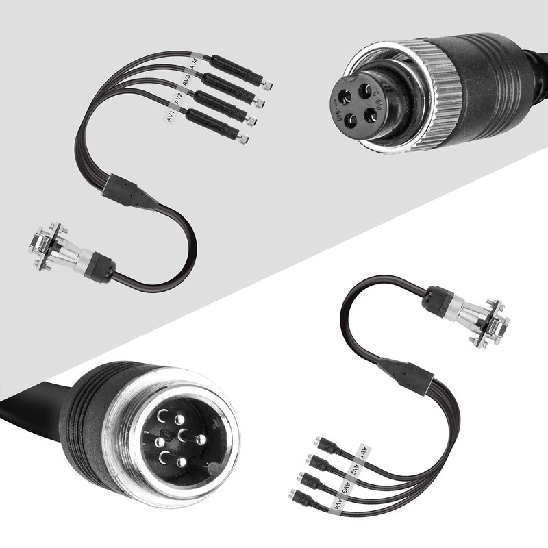 DALLUX Heavy Duty Vehicle Coil Trailer Cable with 2 Channel