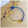 6Pcs Ukraine Bracelet for Women Men, Adjustable Hand Braided Ukraine