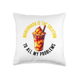 Mangonada Mango Chamoy Mexican Candy Comida Mexicana Mexico Throw Pillow