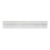 White Bianco Carrara Marble 2x12 Ogee Chair Rail Liner Trim