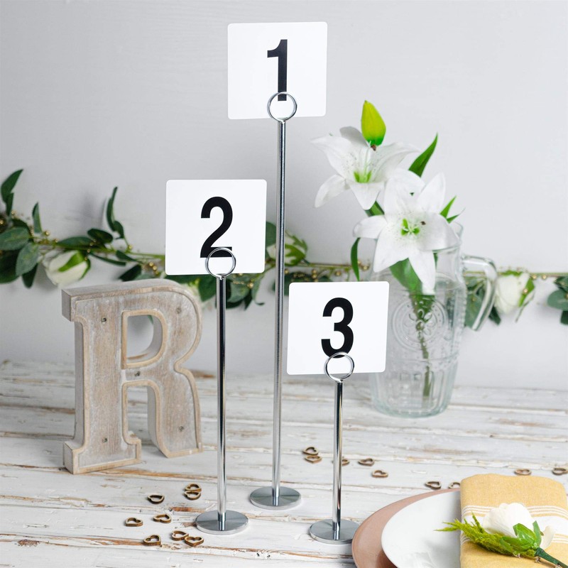 Argon Tableware 1-50 Table Number Cards - Plastic Double Sided
