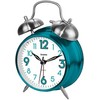 SHARP SPC851 Twin Bell Alarm Clock, Teal