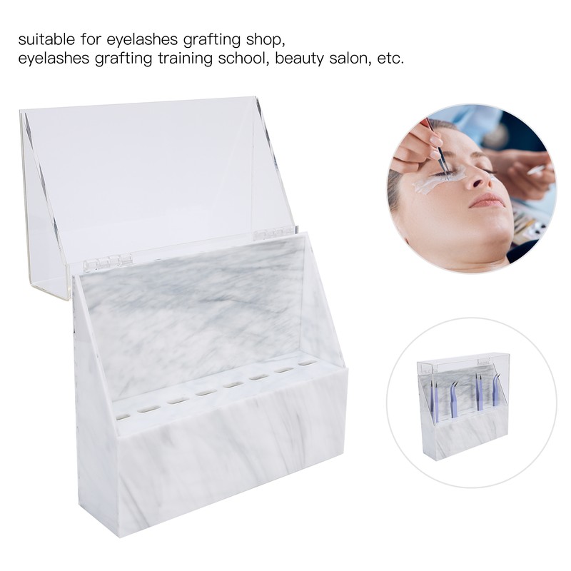 Eyelashes Extension 8 Holes Acrylic Tweezers Holder Tweezer Display Stand
