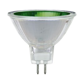 Sunlite 66090-SU 50MR16/NSP/12V/G 50-watt, Halogen MR16 GU5.3 Based Mini Reflector Bulb, Green
