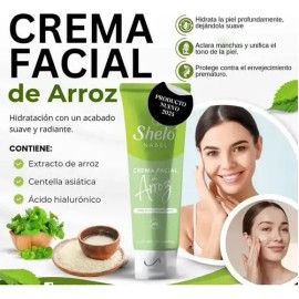 Crema Facila De Arroz Sheló Nabel Ácido Hialurónico 100ml
