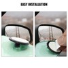 Car Rearview Mirrors Adjustable Reversing Auxiliary Mirrors polygon Green Framed