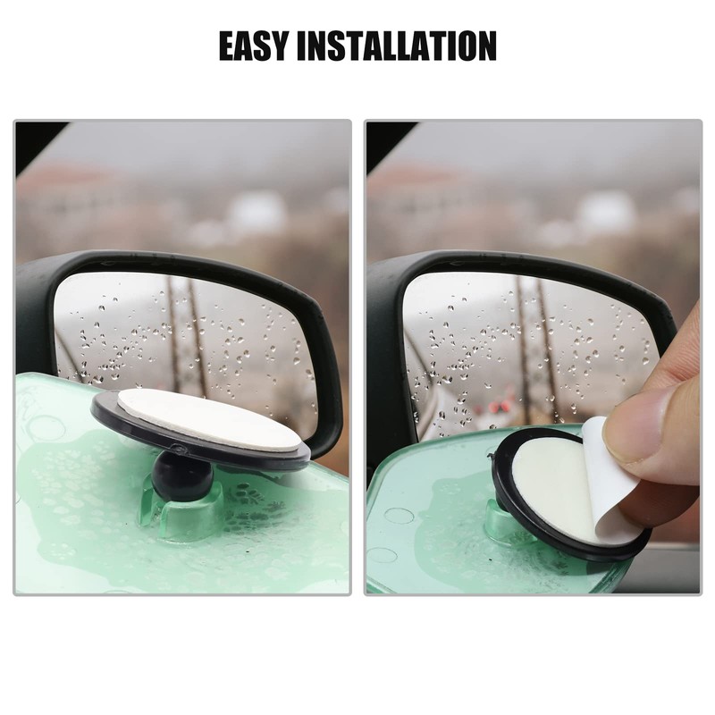 Car Rearview Mirrors Adjustable Reversing Auxiliary Mirrors polygon Green Framed