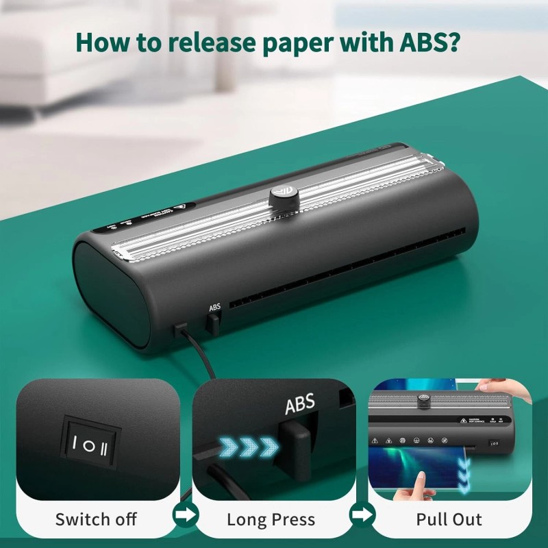 ‎MAXDONE A4 Laminator Machine with 20 Laminating Sheet (5 A4,5