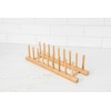 Lipper International 887 Bamboo Wood Plate Rack and Pot Lid