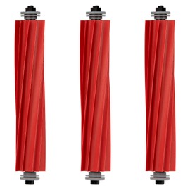 (3 Pieces) Roller Brushes Main Brush Compatible With Roborock S7 S7+ S7 MaxV S7 MaxV Plus S7 MaxV Ultra Q7 Q7+ Q7 Max Q7 Max+ Q5+ Q5 Q Revo, Replacement Parts Accessory Kit, Rubber Roller Brush