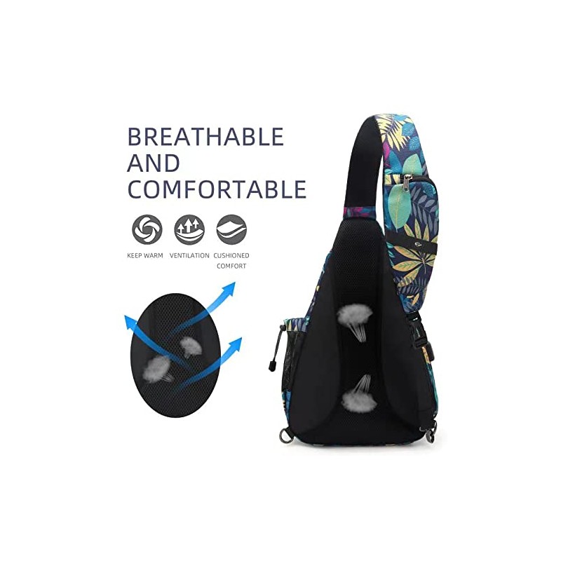 TurnWay Water-Proof Sling Backpack/Crossbody Bag/Shoulder Bag for Travel, Hiking, Cycling,