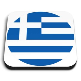 1 x Square MDF Fridge Magnet - Greece Greek Flag 9046