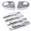 GHXSport Chrome Durable ABS Door Handle and Side Mirror Covers