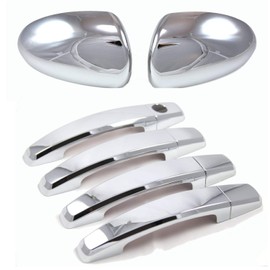 GHXSport Chrome Durable ABS Door Handle and Side Mirror Covers for 2011-2015 Chevy Cruze
