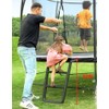 BCAN Trampoline Ladder Universal Easy-to-Assemble, 2-Step Trampoline Steps with Horizontal
