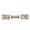 SEIWEI 3 Pieces Brass Garden Hose Accessories for Hose Repair
