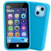 MOMILLA Kids Toys Smart Phone, Dual Camera with Stickers, 3.97"