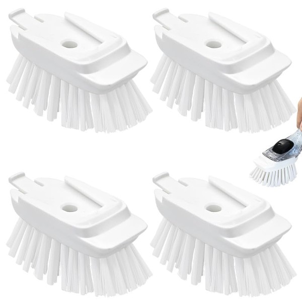 Recambios de cepillo para polvo para OXO - Paquete de 4 cepillos de plato para limpieza de jabón, repuesto para lavador