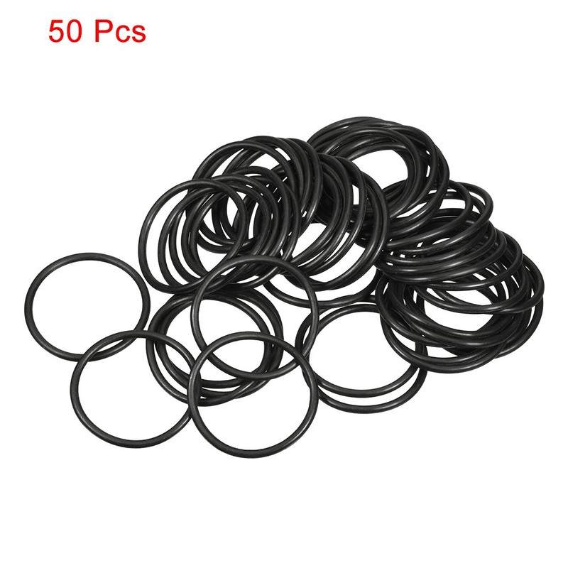 sourcing map Pack of 50 Nitrile Rubber O-Rings 31 mm
