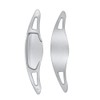 HIBEYO Sports Silver CNC Billet Aluminum Steering Wheel Larger Paddle