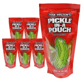 Van Holten's Pickles - Jumbo Hot Pickle-In-A-Pouch - 6 Pack