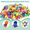 300 Pcs Prefilled Easter Eggs with Toys Inside,Easter Basket Stuffers,Non