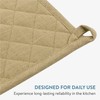 JEMIDI Pot Holder Set, Beige, Heat Resistant Cloths, Set of