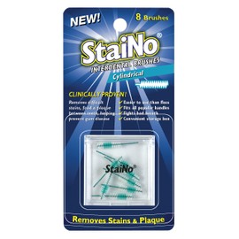 Staino Interdental Brushes Blue Cylindrical Pack of 8