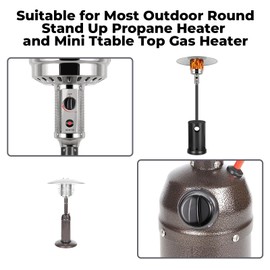 Outdoor Heater Replacement Parts, PropaneHeater Control Knob(4 pieces included),Suitable for Most Outdoor Round Stand Up, Pyramid and mini heater, Plastic Knob Control