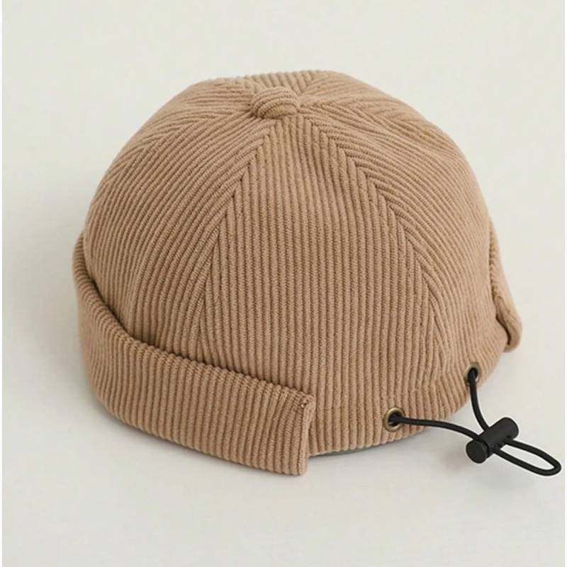 sproutsy Fisherman Cap, No Brim Cap, Docker Hat, Corduroy, Braun