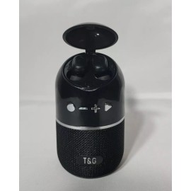 T&G wireless bluetooth speaker and earbuds with charging case 2 in 1
