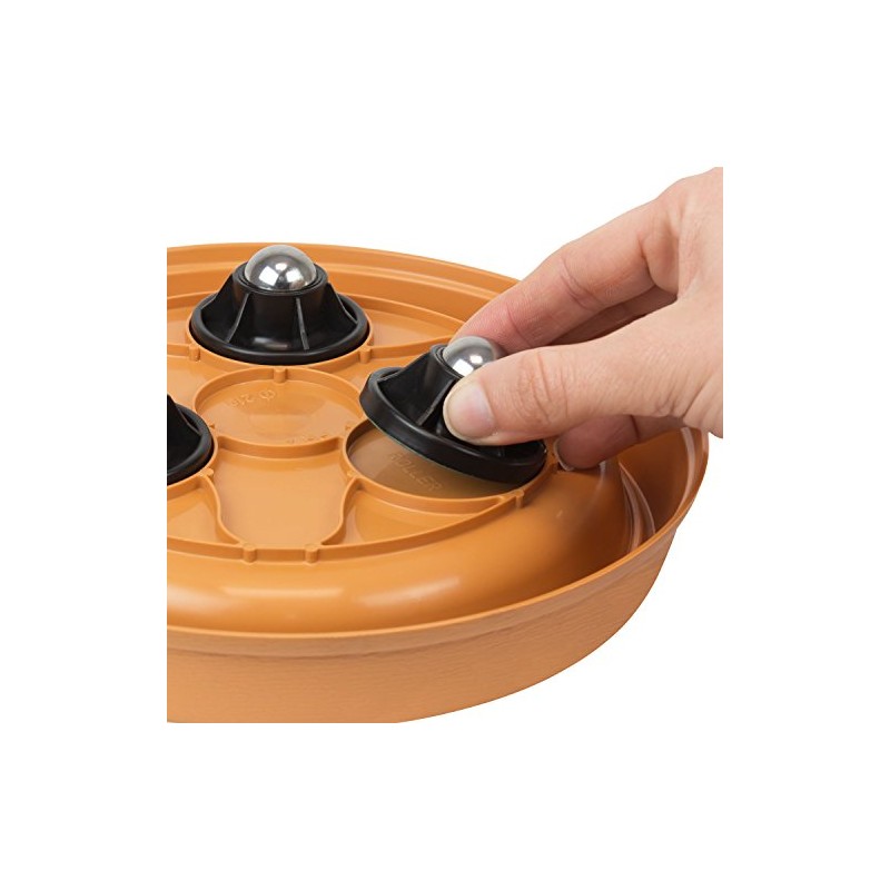 Plastic saucer very resistant in terracotta colour Massive series, 39