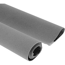 14.5"x78.7" Self Adhesive Velvet Drawer Liner Roll Felt Fabric Velvet Flocking Liner for Jewelry Drawer Box Shelf Crafts (Grey)
