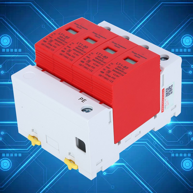 4P LT1‑80 Surge Protector 80ka Protection Module Appliances Low Voltage