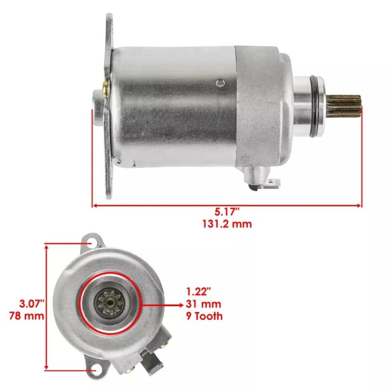 Caltric Starter for Eton Atv Yxl-150 Yukon 150 150Cc Engine