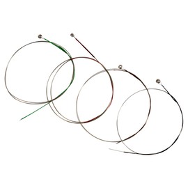 Classic Cantabile VL-44 Violin Strings 3/4 Size (Smooth Surface, Round Wound, Each String in Labeled Single Spout, Set / 4 String)