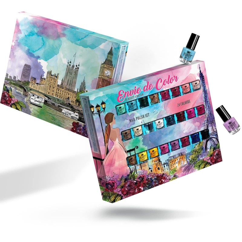 Beauty4Britain Nail Polish Set Olivia Complete Colour Set 48 Bright