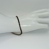 Tennis Bracelet for Woman - Green and Black Bead Design