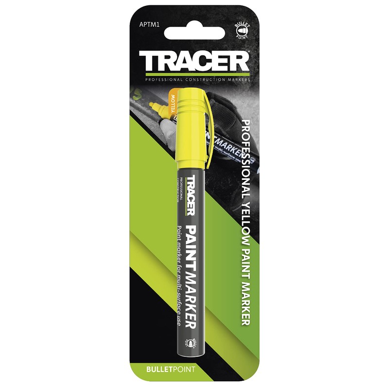 Tracer Construction Paint Marker (1-3 mm Universal Marker with Bullet