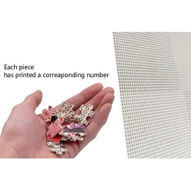 Funnybox White Kimono Beauty Paintings by Haruyo Morita- Wooden Jigsaw Puzzles 1000 Piece for Teens and Family