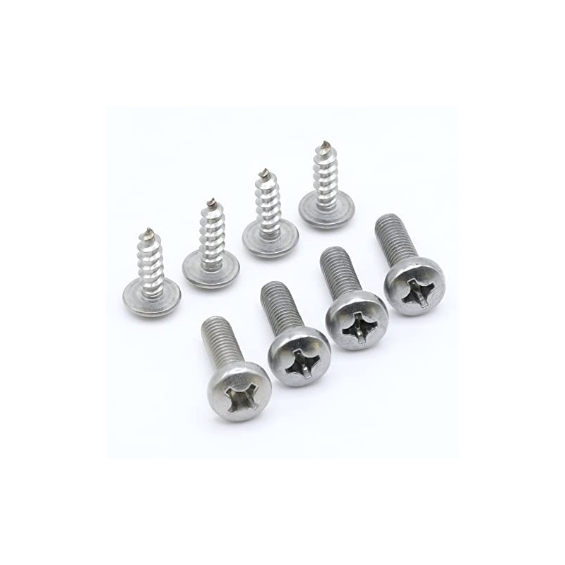 ReplacementScrews License Plate Screws Compatible with Honda Element - Stainless