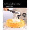 Kitchen Spatulas Set, Silicone and Stainless Steel (Straight, 10-Inch Blade)