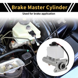 REPAIROCK 1 Stk. Bremsflüssigkeitsbehälter für Toyota HILUX LN3 LN6 1983-1998 Hydraulik-Hauptbremszylinder Langlebiges Aluminiumlegierungs-Motorabteil mit Behälter Silberton