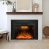 BenrocksTrim Kit for 33" W Electric Fireplace Insert, Black
