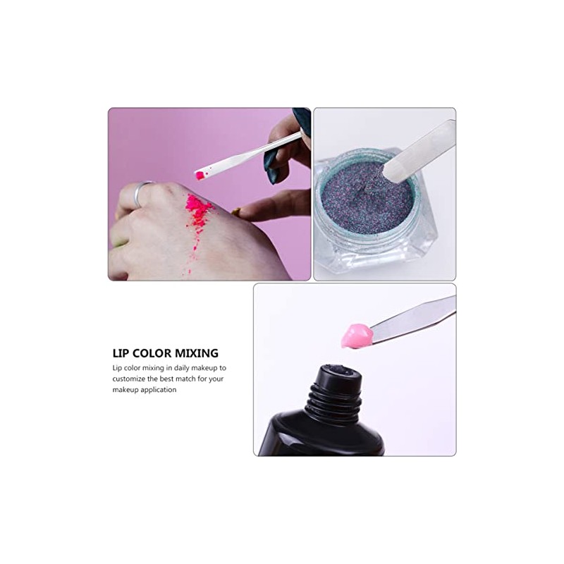 Healeved Uds Varillas Tonificantes Acero Inoxidable Herramienta Maquillaje Varilla Mezcladora