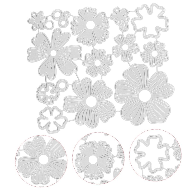 SEWACC Flower Shaped Cutting Die Durable Carbon Steel Crafting Tool
