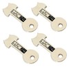 Set of 4 Shopping Trolley Token Key Ring Shopping Trolley