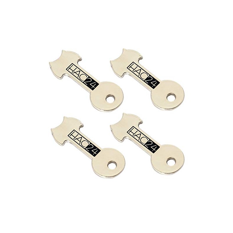 Set of 4 Shopping Trolley Token Key Ring Shopping Trolley